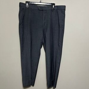Joseph Abboud Dress Pants Mens 36R Charcoal Grey 37X23 Zignone Super 110 Wool